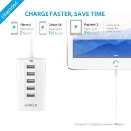 Anker PowerDrive 5 Five Port USB Car Charger