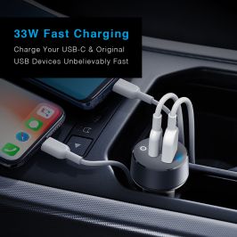 Anker 33W PowerDrive PD+2 Car Charger With Power Delivery + PowerIQ 2.0